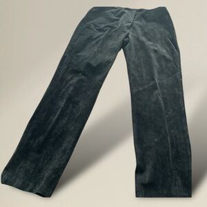 VINTAGE Suede Leather Pants Willi Smith Dark Black Y2K 90’s Size 8
